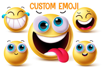 design custom high quality 3d emoji vector illustrations for your brand