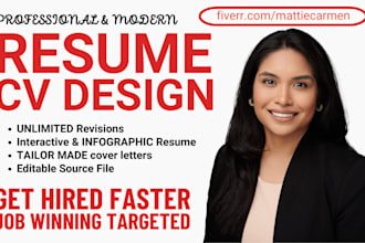 do a professional cv design resume design portfolio questionnaire cover letter