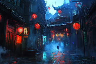 draw environment concept art and fantasy illustration