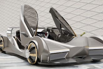 do 3d realistic car model, assetto corsa, beamng drive, livery wrap, rf2, wheel
