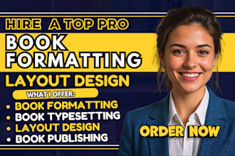 do book typesetting, ebook formatting, layout design paperback for amazon kdp