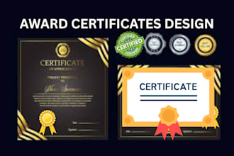 create a diploma certificate award build customize envelope letterhead design