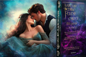 design illustrated romance book cover design for amazon kdp