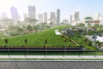create 3d landscape design,hardscape site plans architectural map, master plan