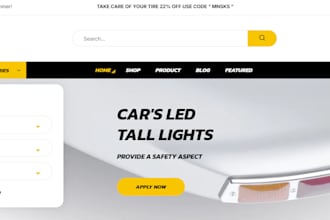 design auto part auto shopify store automotive  auto part website