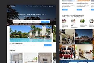 responsive hotel booking website, airbnb, travel website,taxi booking, wordpress