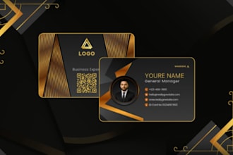 desing a professional and modern business card