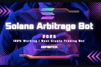 profitable crypto arbitrage bot, front running bot, arbitrage bot, solana bot