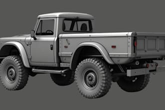 3d car modeling vehicle model 3d cad design truck model automotive 3d printing