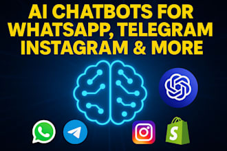create powerful ai chatbots for whatsapp telegram, instagram and more automation