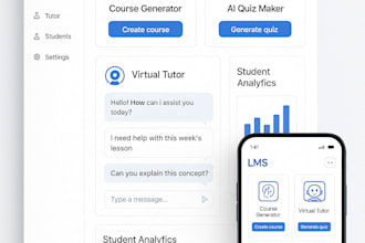 ai powered lms saas platform, ai course generator, quiz maker and grading system