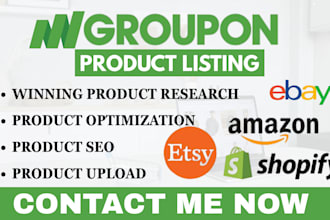 do groupon etsy ebay amazon product listing   product optimization product seo
