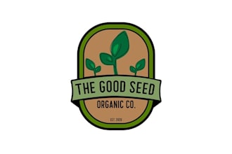do aesthetics fun seed organic logo for modern micro greens