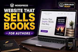 build a professional wordpress website for book authors and writers