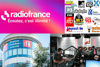 organically play and promote your song on france radios