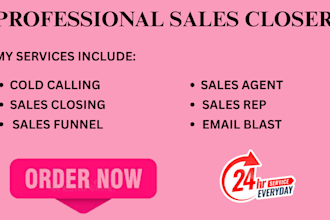 be your sales closer representative email leads generation b2b virtual assistant