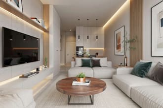 design 3d interior and realistic renders for your airbnb or rental space