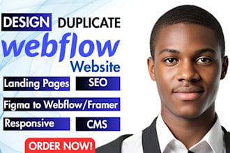 design or develop webflow website figma to webflow clone webflow webflow expert