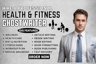 be your health, medical, fitness ebook ghostwriter, physiotherapy
