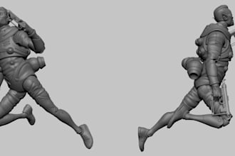 create custom 3d printable action figures, toys and cosplay models