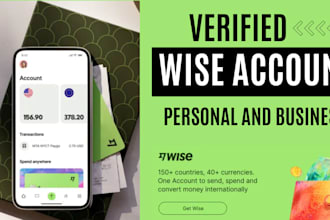 create personal and business wise account with my document