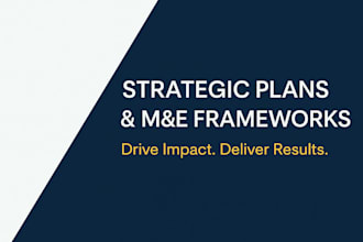 design a monitoring  and evaluation framework for your project