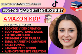 create trending booktok video, tiktok booktok promotion video, amazon kdp ads