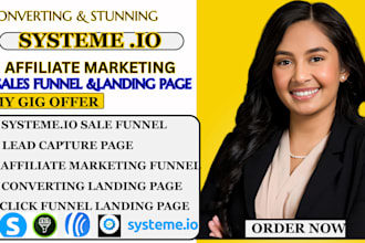 build sales funnel and landing page, clickbank affiliate marketing