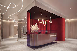 create restaurant interior, cafe and commercial 3d design