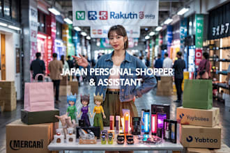 be your personal shopper in japan and ship items to you