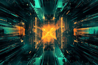 create a cyberpunk futuristic city and background