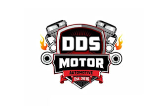 design consulting exciting badge logo for dds motors