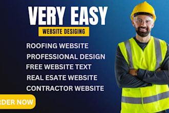 create real estate website, hvac website, roofing, undefined website