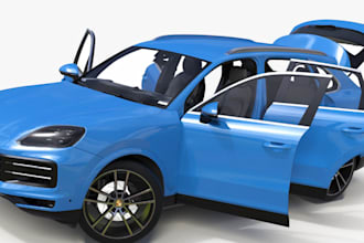 do 3d car modeling, iracing, livery, assetto corsa 3d car wrap,bmw, v8super car