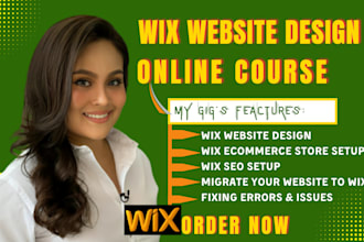 design wix or redesign, wix website design, wix online course creation workbook