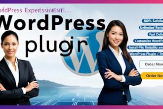 do wordpress customisation install and fix wordpress plugin and theme