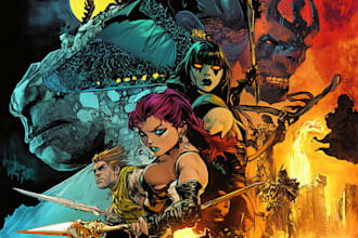 create a professional comic book illustration