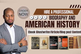 ghostwrite history and biography ebook, american history, political science