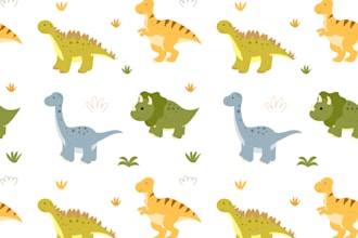 create cute seamless baby patterns for your products