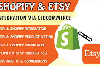 set up integrate product shopify etsy store via cedcommerce auto ds integration
