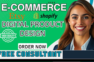 set up etsy digital product shop design etsy digital planner etsy pod