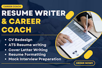 provide job interview service CV redesign cover letter and ats resume writing