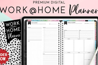 do 2025 digital planner, budget tracker, self care and wellness kits