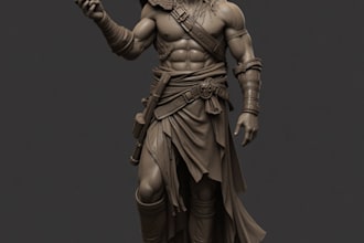 sculpt 3d character model 3d toys 3d figure anime stl for 3d printing and design