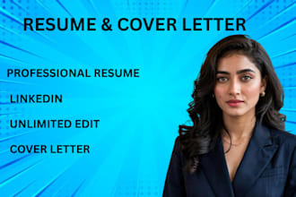 rewrite and upgrade professional resume, cover letter and linkedin optimisation
