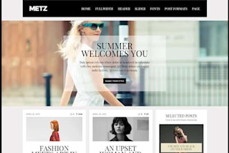 design modern clothing fashion website clothing dropshipping store