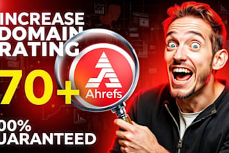 increase domain rating ahrefs DR moz da using high authority SEO backlinks