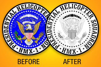 prepare your badge, emblem, or patch for laser cutting, engraving