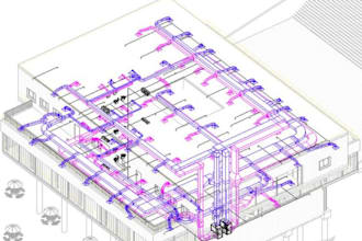 design your hvac system including load calculation, duct and pipe design