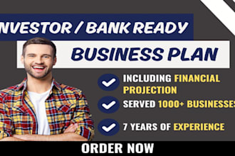 provide investor ready business plan for your startup, sba business plan writer
